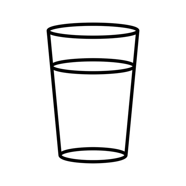 Cartoon-Glas-Symbol isoliert auf weißem Hintergrund — Stockfoto