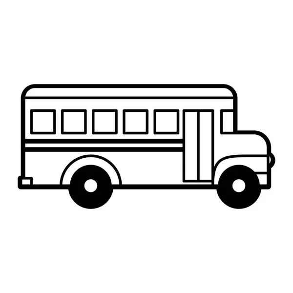 Bus-Symbol isoliert auf weißem Hintergrund — Stockvektor