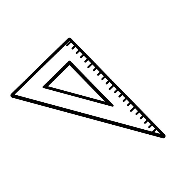 Triangle ruler and straightedge Royalty Free Vector Image