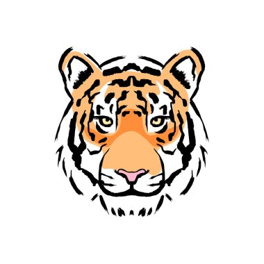 Tiger Illustration beyaz arka planda Izole