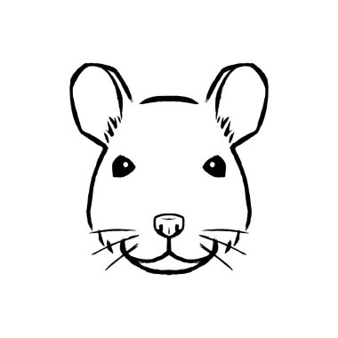 Fare Illustration beyaz arka planda Izole