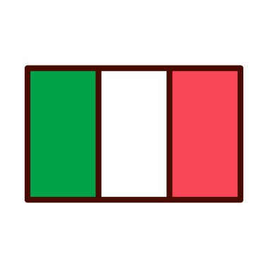 Karikatür Meksika Flag emoji Icon yalıtılmış