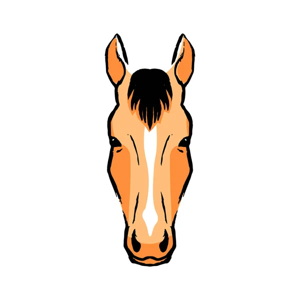 Ilustração cavalo isolado no fundo branco — Vetor de Stock