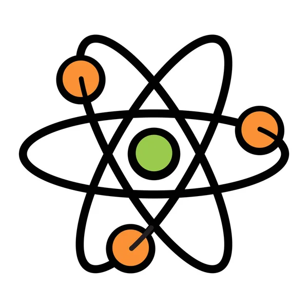 Atom ikona na białym tle — Wektor stockowy