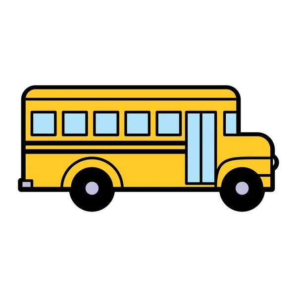 Schulbus-Symbol isoliert auf weißem Hintergrund — Stockvektor
