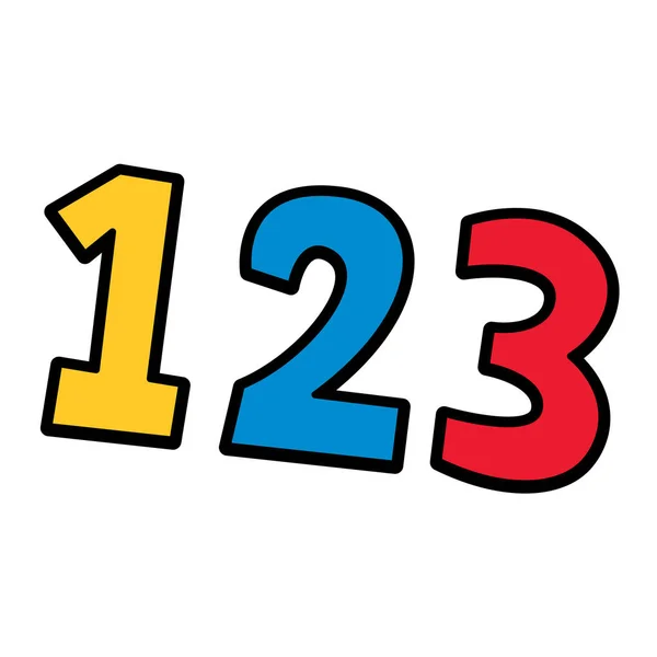123 number icon vector. One, two, and three symbol in flat style 27448968  Vector Art at Vecteezy