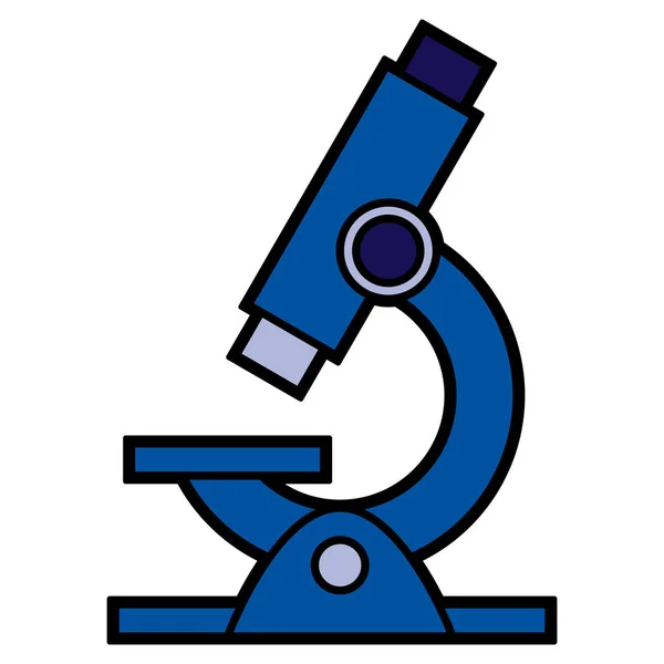 Icono del microscopio aislado sobre fondo blanco — Vector de stock