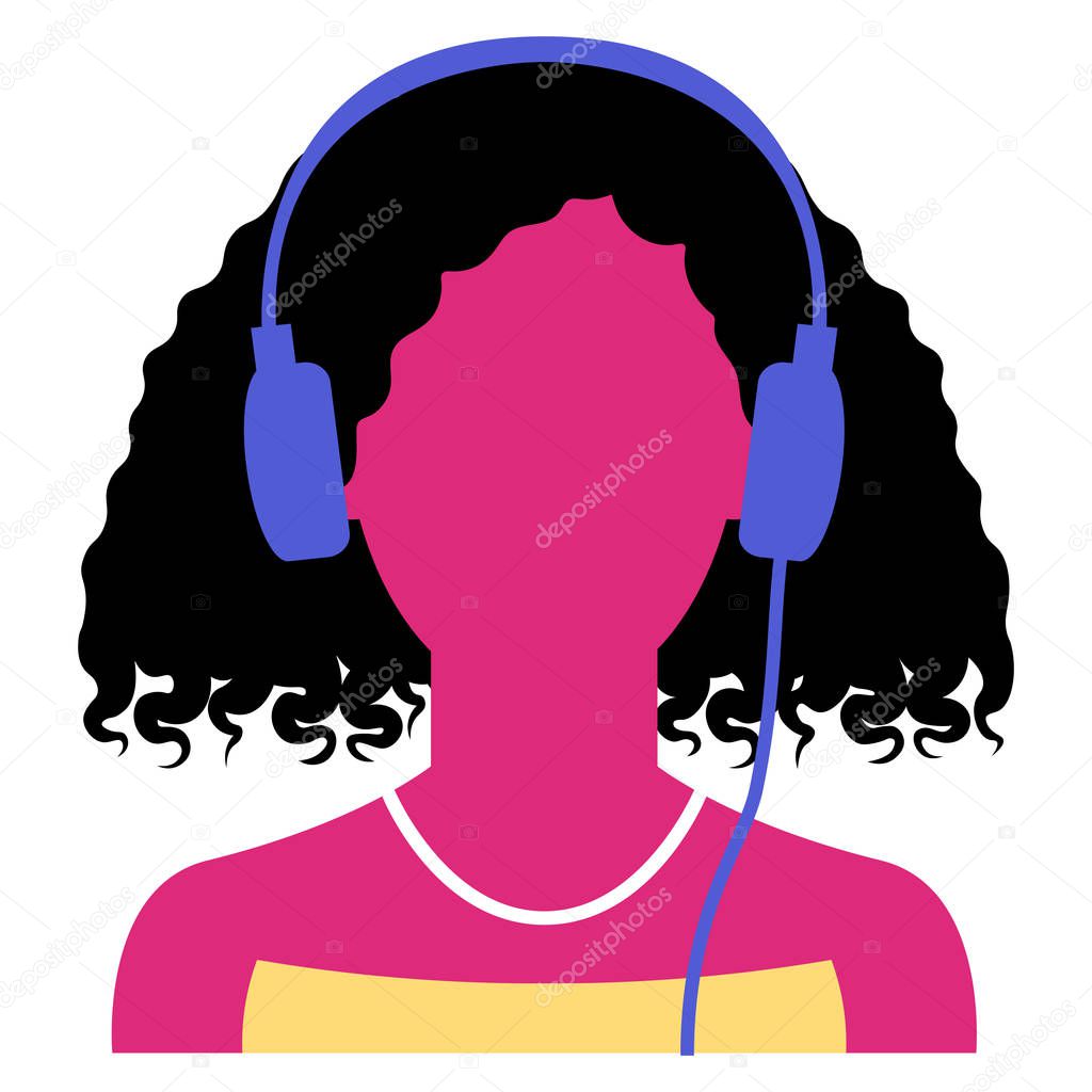 Vector Avatar Character Isolated On White Background