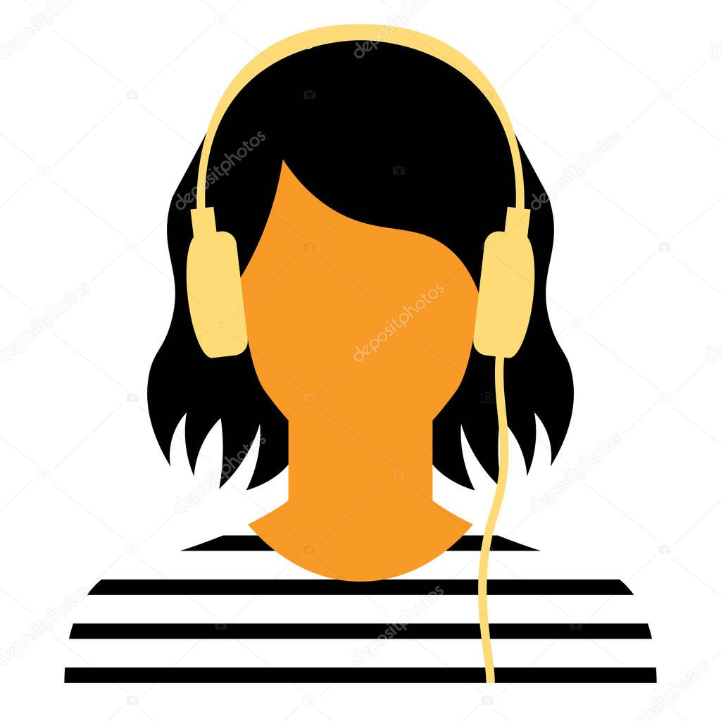 Vector Avatar Character Isolated On White Background