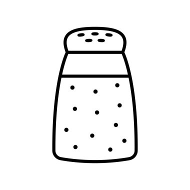 Beyaz arka planda Izole karikatür biber simgesi