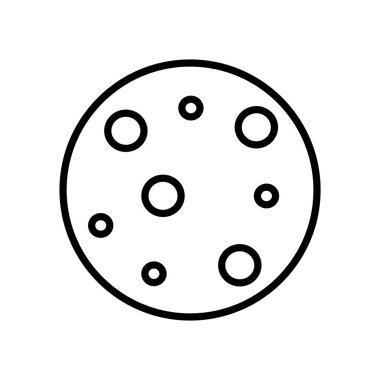 Karikatür çerez simgesi beyaz arka planda Izole