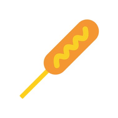 Karikatür Mısır köpek simgesi beyaz arka planda Izole