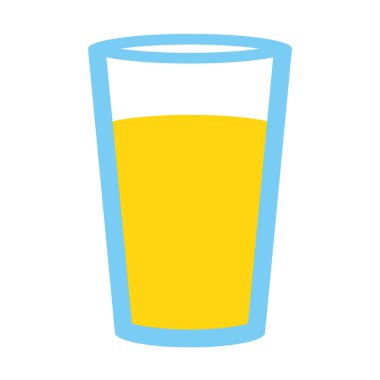 Beyaz arka plan üzerinde Izole karikatür suyu cam simgesi