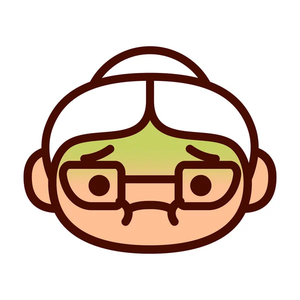 Personaje Emoji lindo de dibujos animados con náuseas — Vector de stock