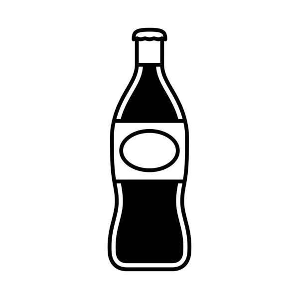 Ikon Botol Soda Kartun Terisolasi Di Latar Belakang Putih - Stok Vektor
