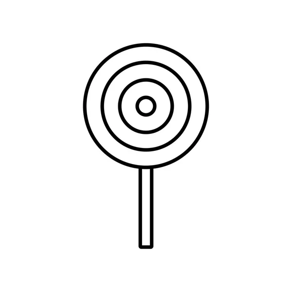 Icona del lecca-lecca del fumetto isolata su sfondo bianco — Vettoriale Stock