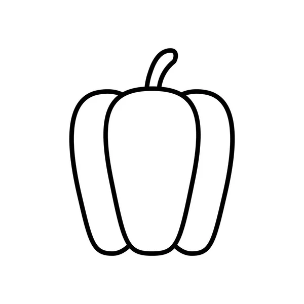 Icône de poivre de bande dessinée isolé sur fond blanc — Image vectorielle