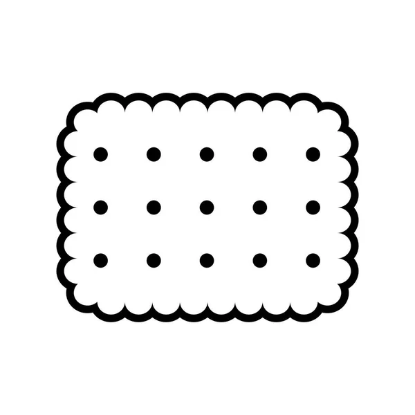 Icona del cracker del fumetto isolata su sfondo bianco — Vettoriale Stock