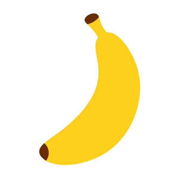 Kreskówka banan ikona na białym tle — Wektor stockowy