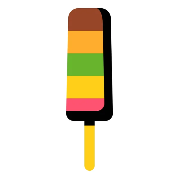 Cartoon Ice lolly Icon isolerad på vit bakgrund — Stock vektor