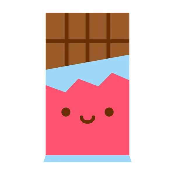 Cartoon Chocolate bar ikona izolowane na białym tle — Wektor stockowy