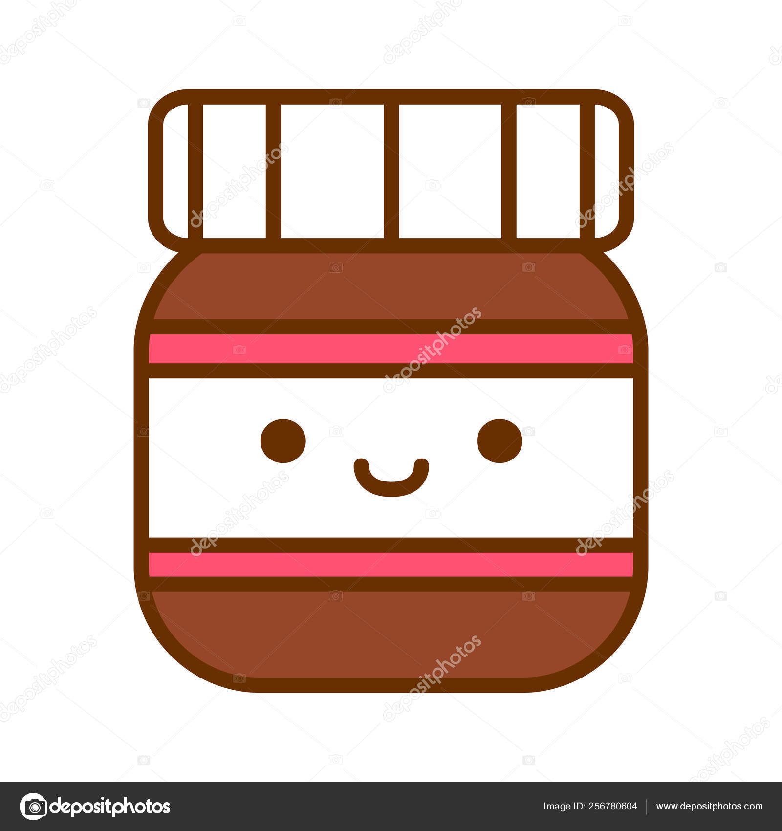 Cartoon Cute Chocolate Spread Isolated On White Background Stock Vector Image by ©Aratehortua #256780604 Cartoon Cute Chocolate Spread Isolated On White Background Stock Vector Image by ©Aratehortua #256780604