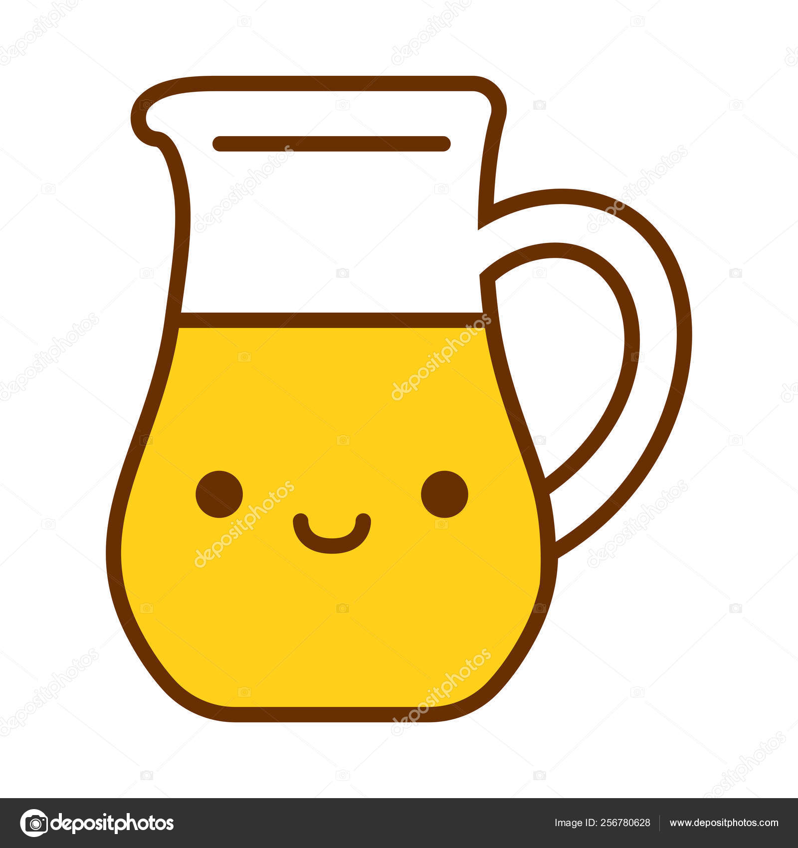 Cartoon Cute Pitcher Spread Isolated On White Background Stock Vector Image by ©Aratehortua #256780628 Cartoon Cute Pitcher Spread Isolated On White Background Stock Vector Image by ©Aratehortua #256780628