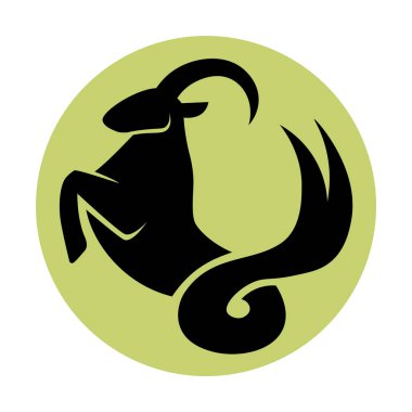 Zodiac Capricorn Izole işareti