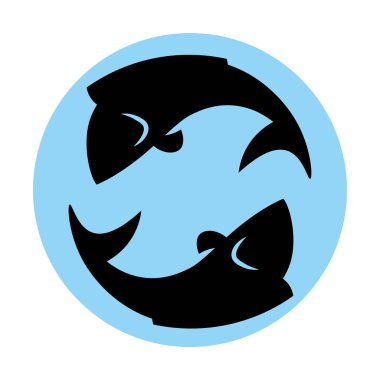 Zodiac balık Izole işareti