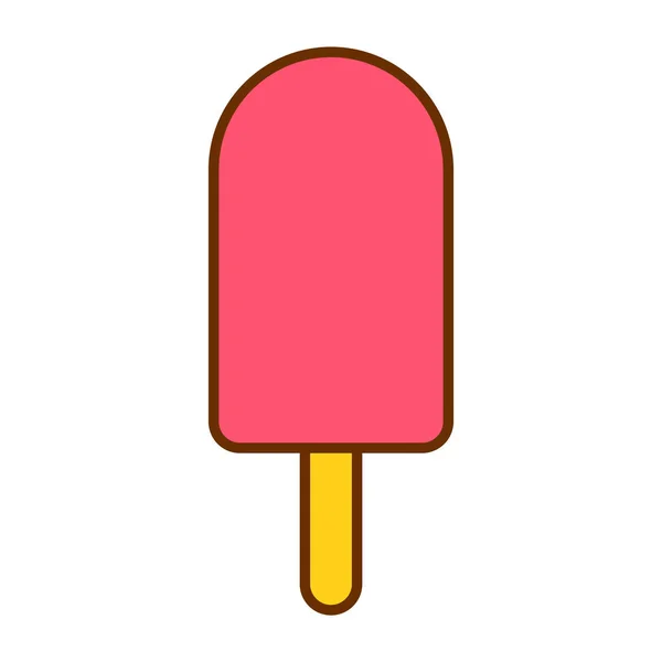 Cartoon Lolly Ice Icon Isolated On White Background — Stock Vector