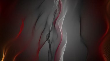 Yavaş çekimde dalga nesnesi ile fantastik video animasyonu, 4096x2304 döngü 4K