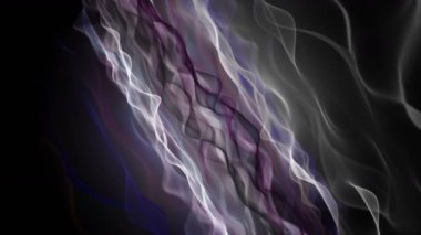 Yavaş çekimde dalga nesnesi ile fantastik video animasyonu, 4096x2304 döngü 4K