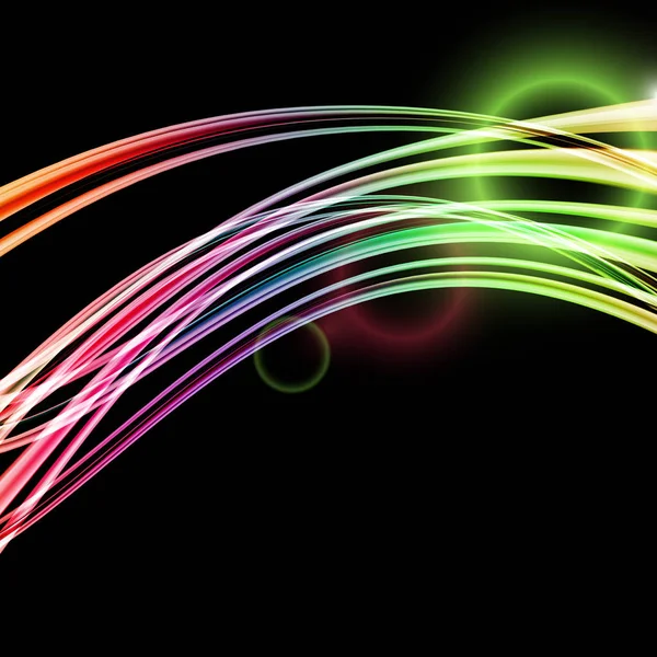 Işıklı fütüristik teknoloji dalga arkaplan tasarımı