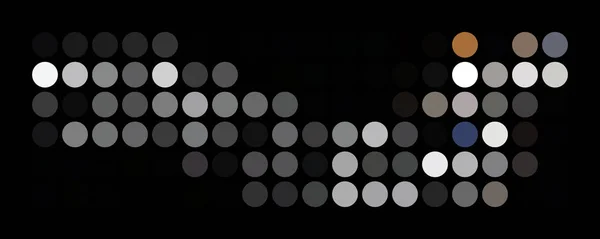 Abstrakt Modern Dot Panorama Design Bakgrund Illustration — Stockfoto