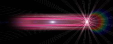 Işıklı gelecek çizgili panorama arkaplan tasarımı