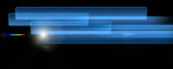 ライト付きの未来的なストライプパノラマの背景デザイン — ストック写真