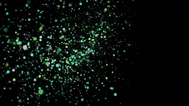 Animation Abstraite Avec Des Particules Brillantes Scintillantes Ralenti Boucle 4096X2304 — Video