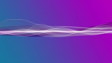 Yavaş çekimde dalga nesnesiyle romantik video animasyonu, 4096x2304 döngü 4K