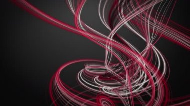 Ağır çekimde çizgili nesne ile güçlü video animasyonu, 4096x2304 döngü 4K