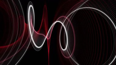 Ağır çekimde parçacık şeritli nesne ile güçlü video animasyonu, 4096x2304 döngü 4K