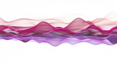 Parçacık dalga nesnesiyle romantik video animasyonu, 4096x2304 döngü 4K