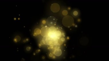 Parlayan ve parçacıklar yavaş hareket, 4096 x 2304 döngü 4 k titreşen ile soyut video animasyon