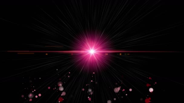 Abstract Video Animation Glowing Flickering Particles Light Slow Motion 4096X2304 — Αρχείο Βίντεο