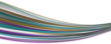 Metnin için alanı olan soyut ve zarif dalga panorama tasarımı