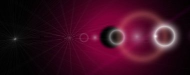 Fütürist ışık parlaması panorama arkaplan tasarımı illüstrasyonu