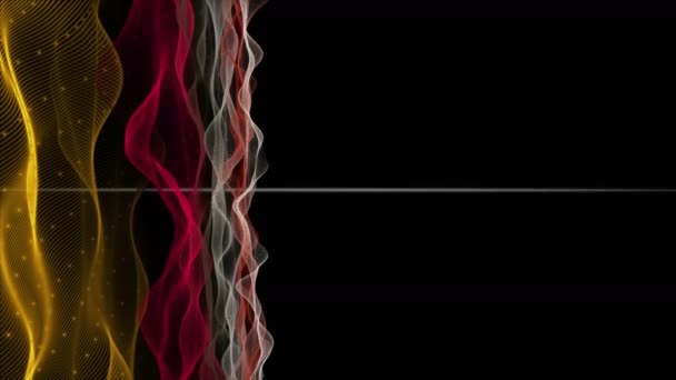 Fantastische Video Animatie Met Particle Wave Object Slow Motion 4096X2304 — Stockvideo