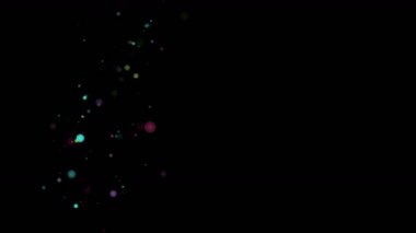Parlayan ve parçacıklar yavaş hareket, 4096 x 2304 döngü 4 k titreşen ile soyut video animasyon