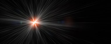 Fütürist ışık parlaması panorama arkaplan tasarımı illüstrasyonu