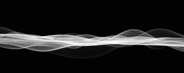 Metin için alan ile büyülü dalga panorama tasarımı