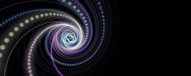 Gelecekçi parçacık çizgisi panorama arkaplan tasarımı illüstrasyonu